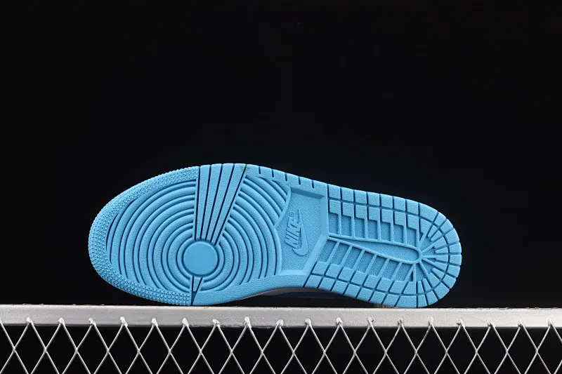 All Categories Air Jordan Jordan Series Basketball Shoes Air Jordan 1 Mid Different Versions Air Jordan 1 Mid AJ1 Joe 1 Lake Blue Zhongbang Basketball Shoes BQ6472-114